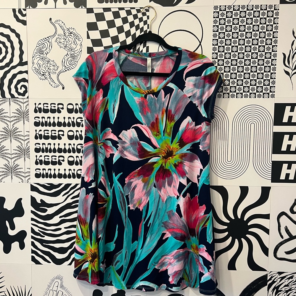 🌺Floral Print Dress Top With Pockets🌺